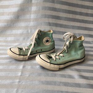 Converse All Star Chuck Taylor High Tops Youth Shoes Size 13 Pale Green